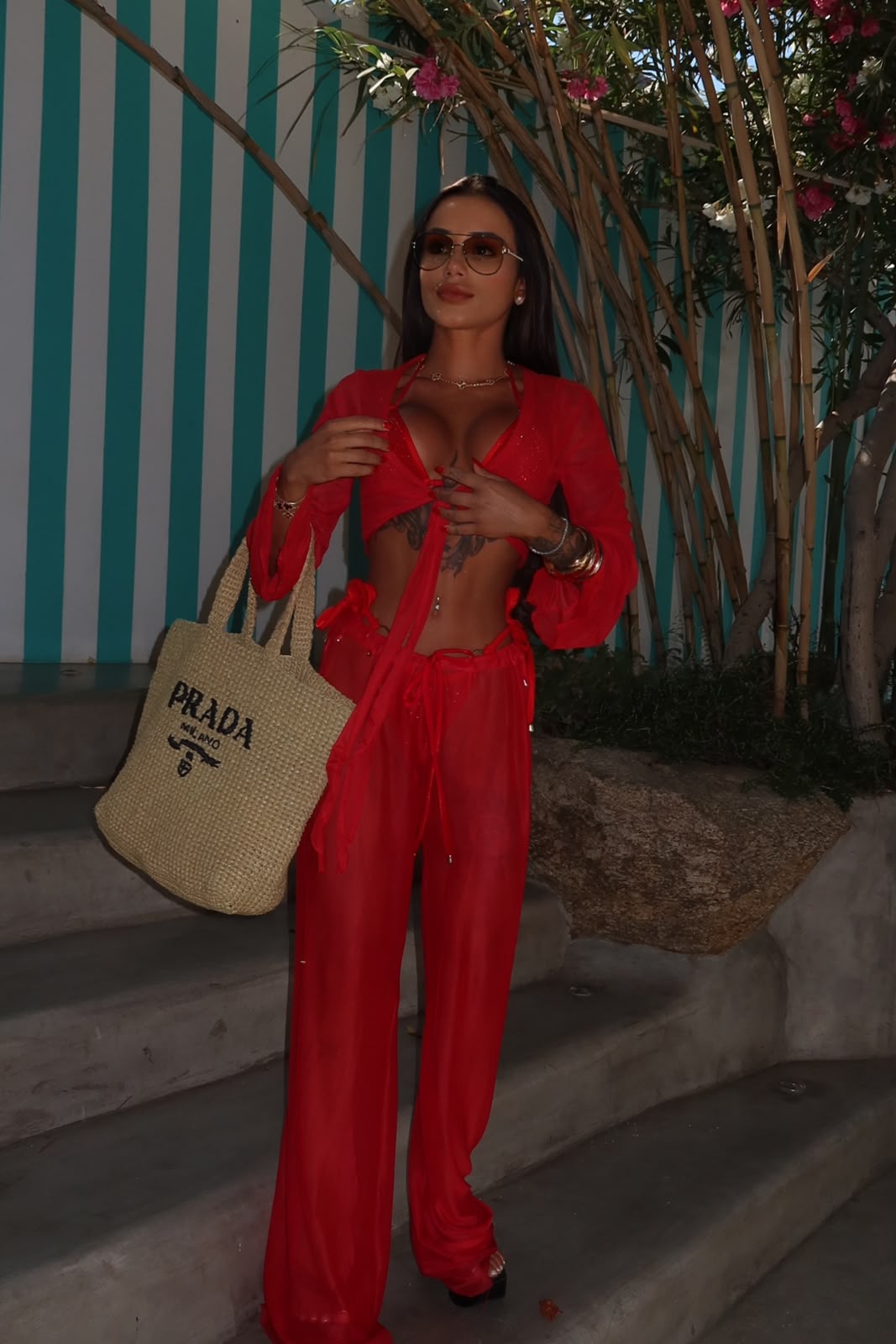 Amalfi Red Mesh Set