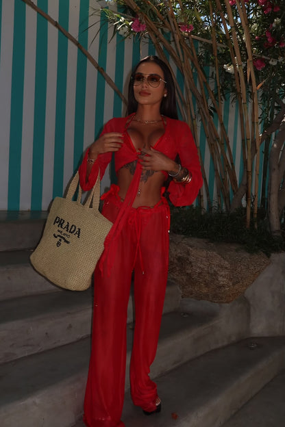 Amalfi Red Mesh Set
